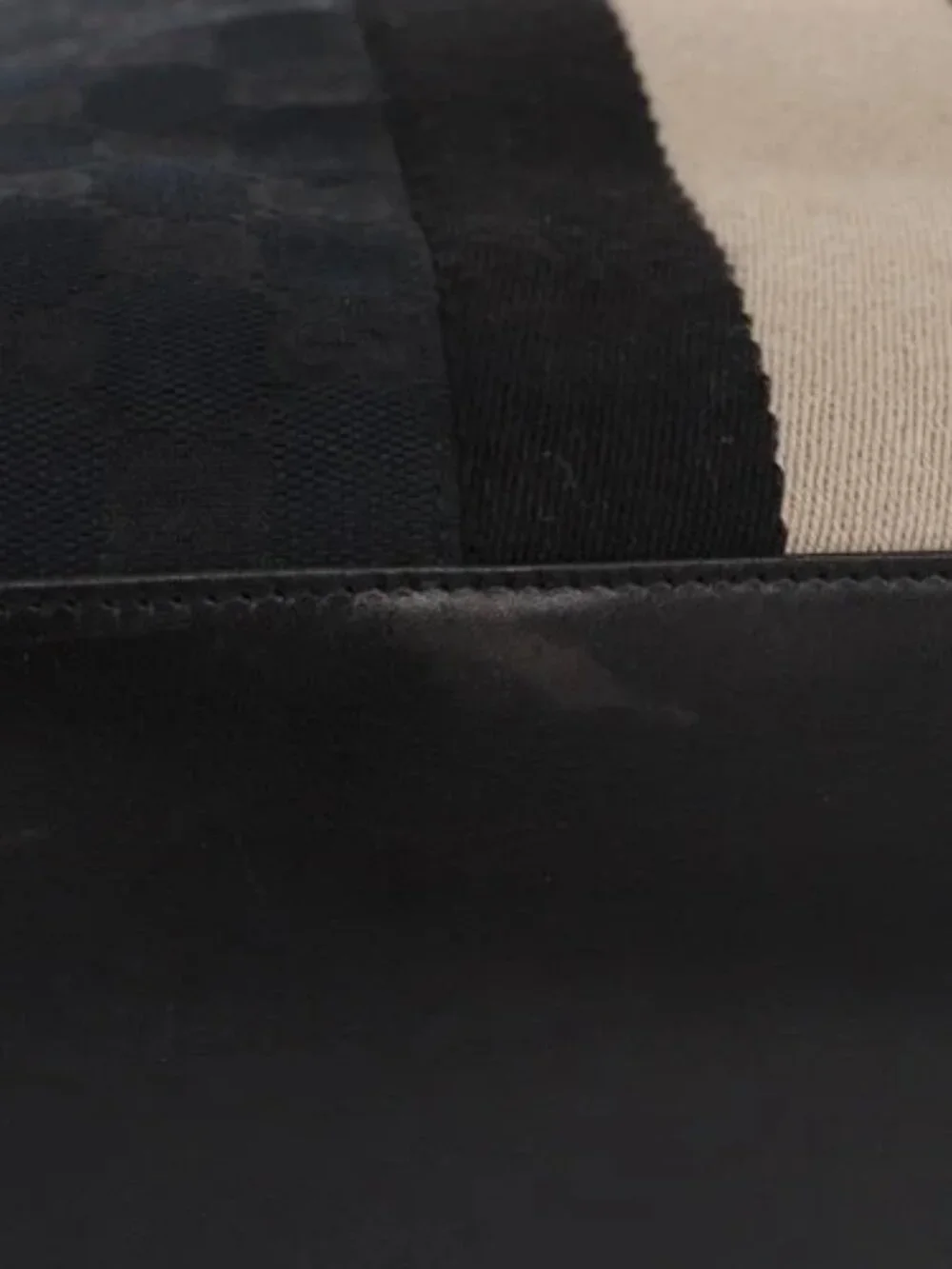 GUCCI GG Canvas Sherry Line Tote Bag Black 002 1098 Auth 187831
